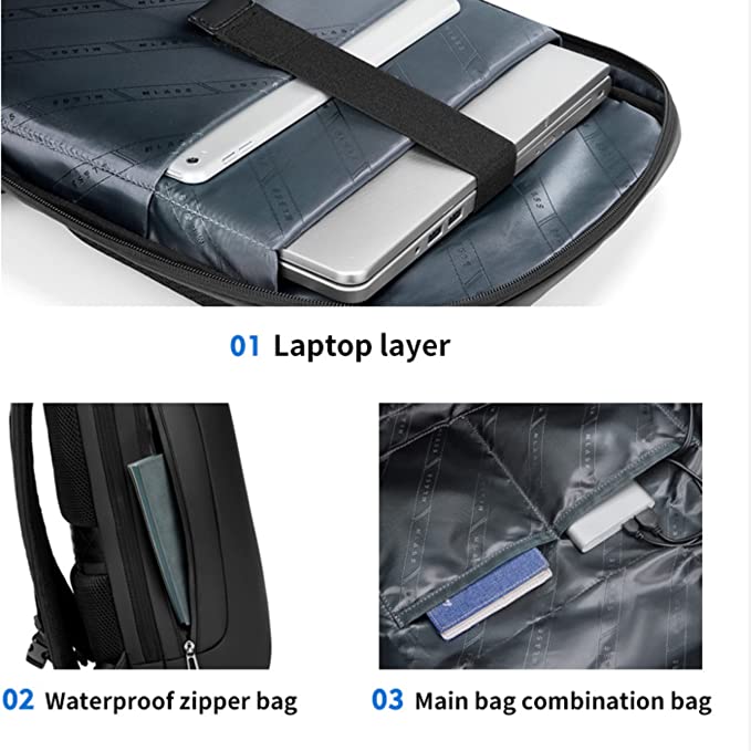 Redhorns Smart Laptop Backpack#color_blue