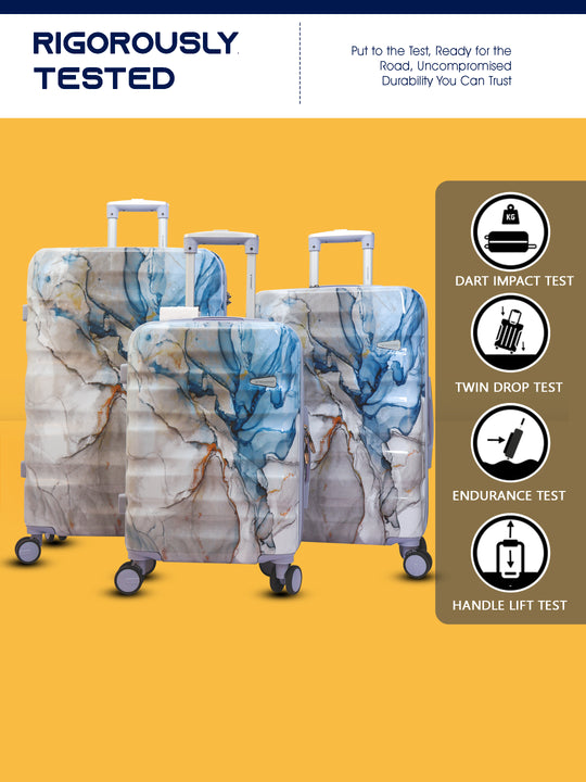 Lightweight luggage trolley bag set of 3 valentine day gift valentine week gift#color_lake-blue