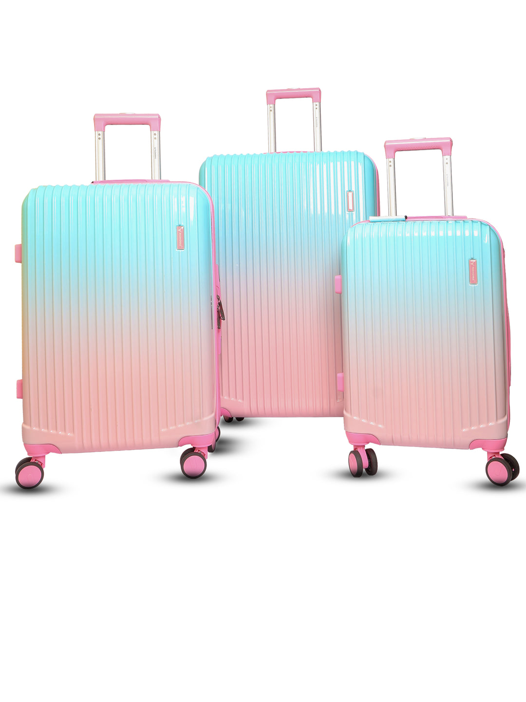 Lightweight luggage trolley bag set of 3 valentine day gift valentine week gift#color_blue