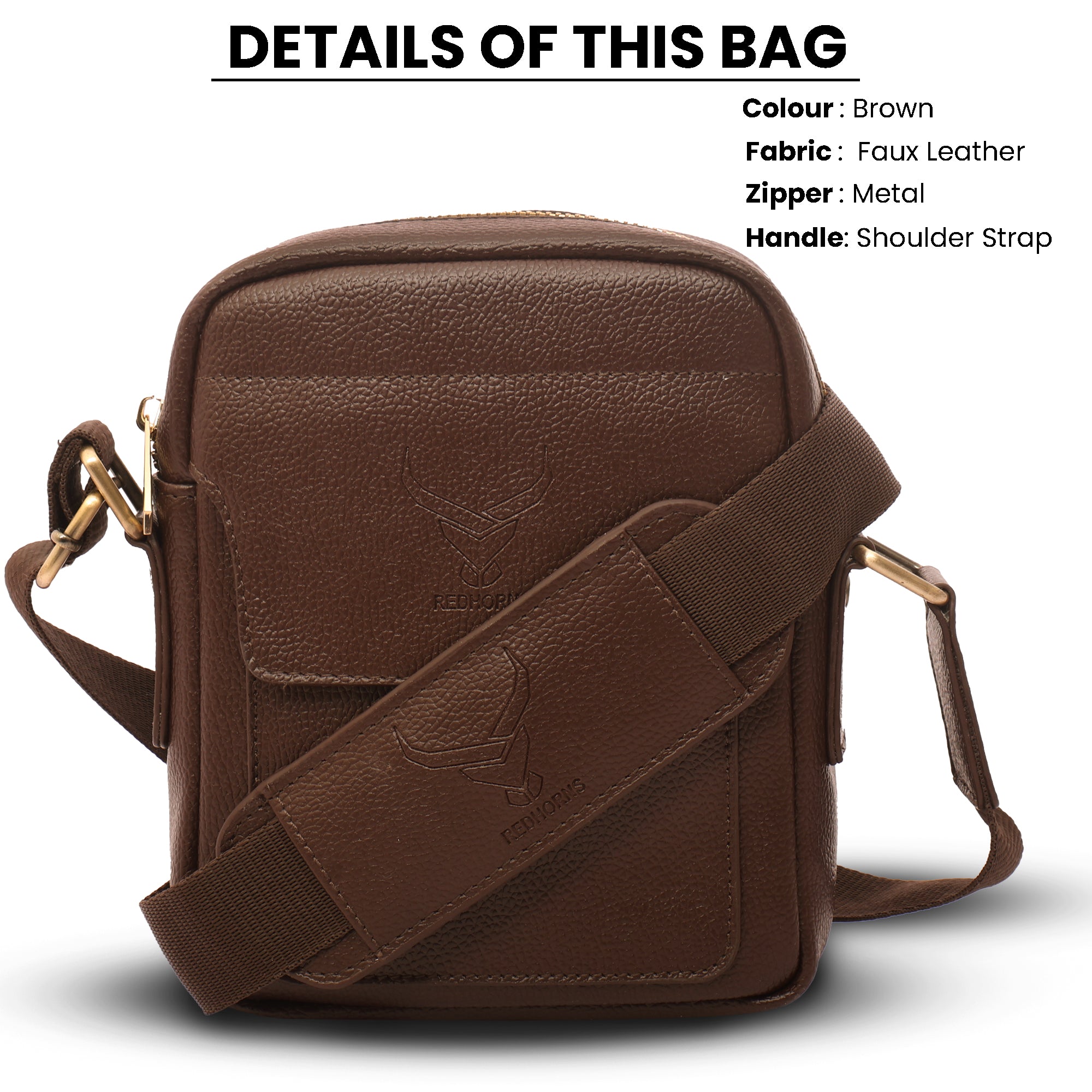 Faux Leather Sling Bag