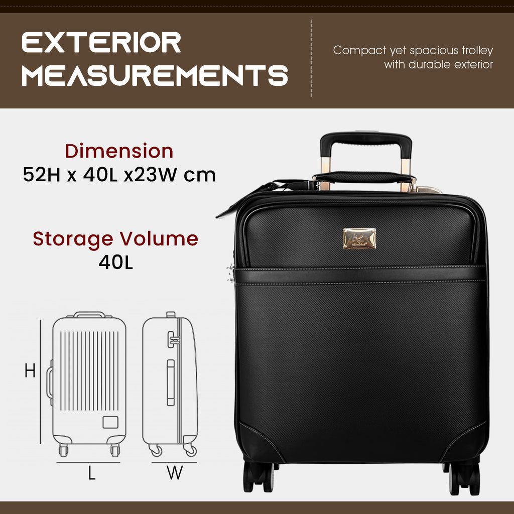 Trolley bag luggage trolley bags tsa lock cabin suitcase#color_black