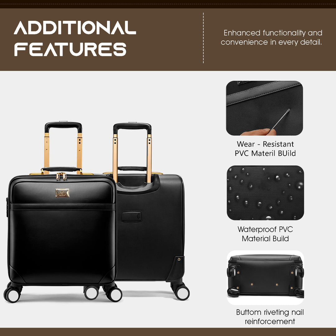 Trolley bag luggage trolley bags tsa lock cabin suitcase#color_black