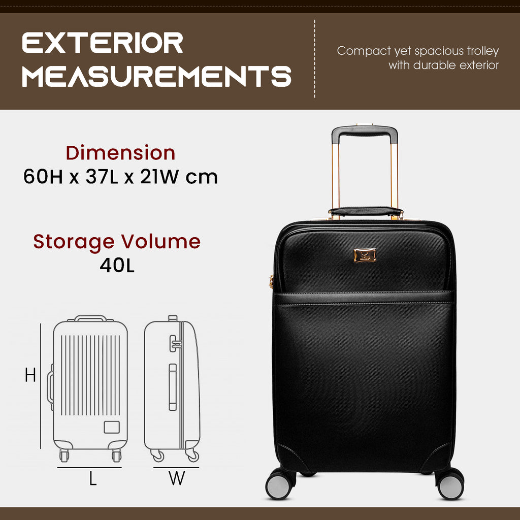 Luggage trolley bags cabin suitcase trolley bag suitcase#color_black