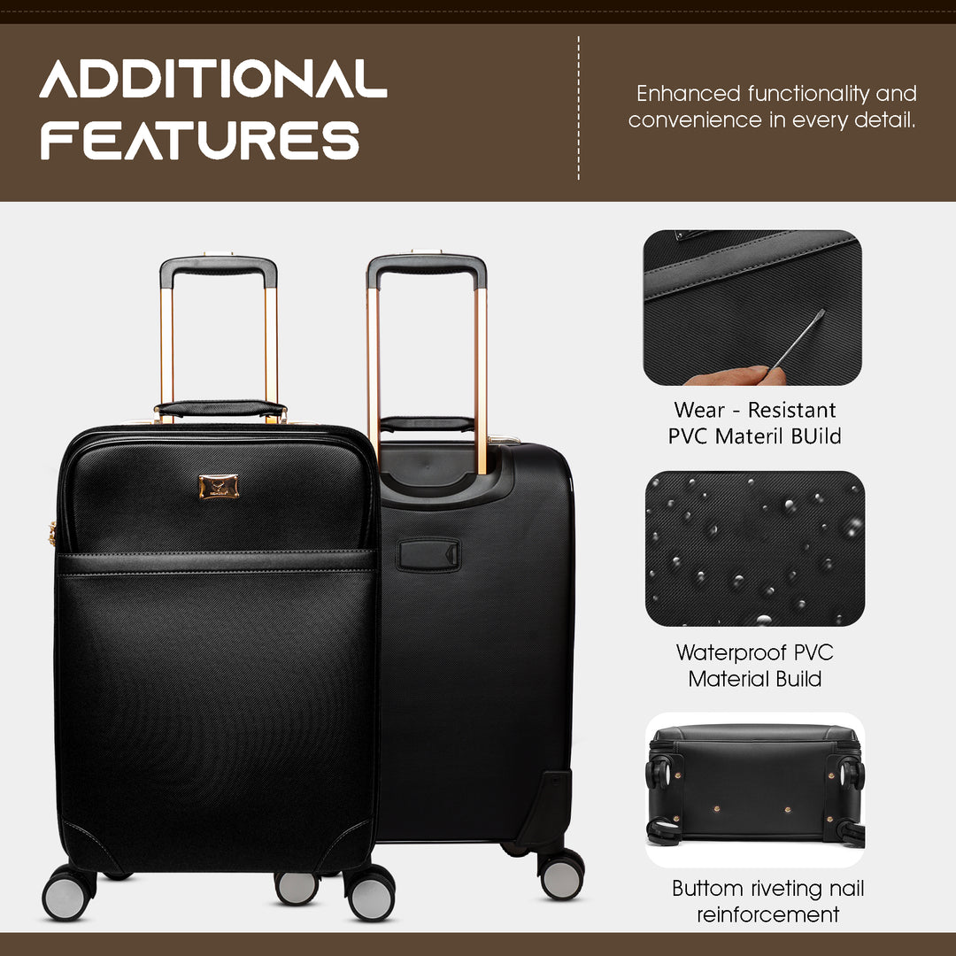 Luggage trolley bags cabin suitcase trolley bag suitcase#color_black