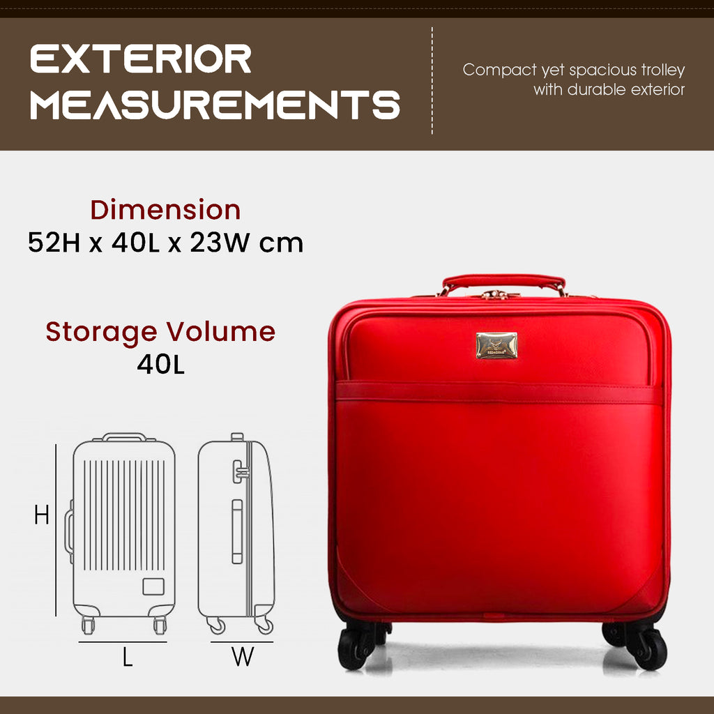 Trolley bag luggage trolley bags tsa lock cabin suitcase#color_red