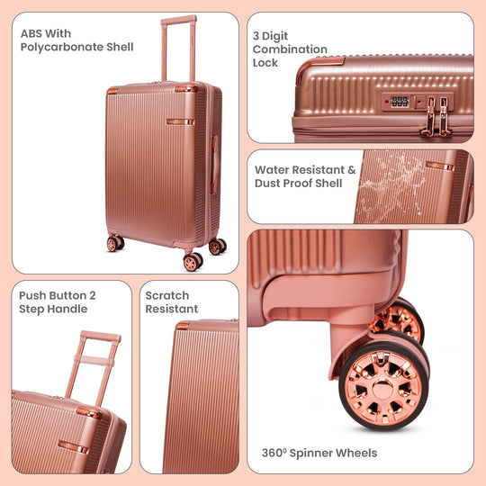 suitcase cover travel bag for women travel bags for men hand luggage bags cabin bag 7kg#color_rose-gold