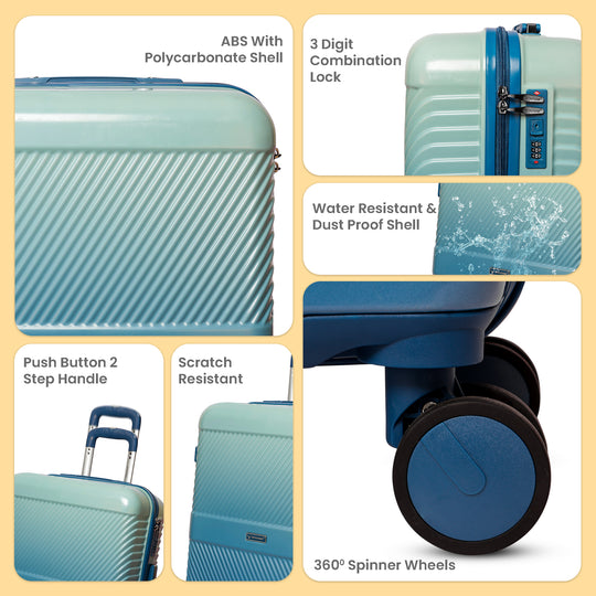 Suitcase bag trolley bag cabin suitcase cabin luggage luggage trolley#color_blue