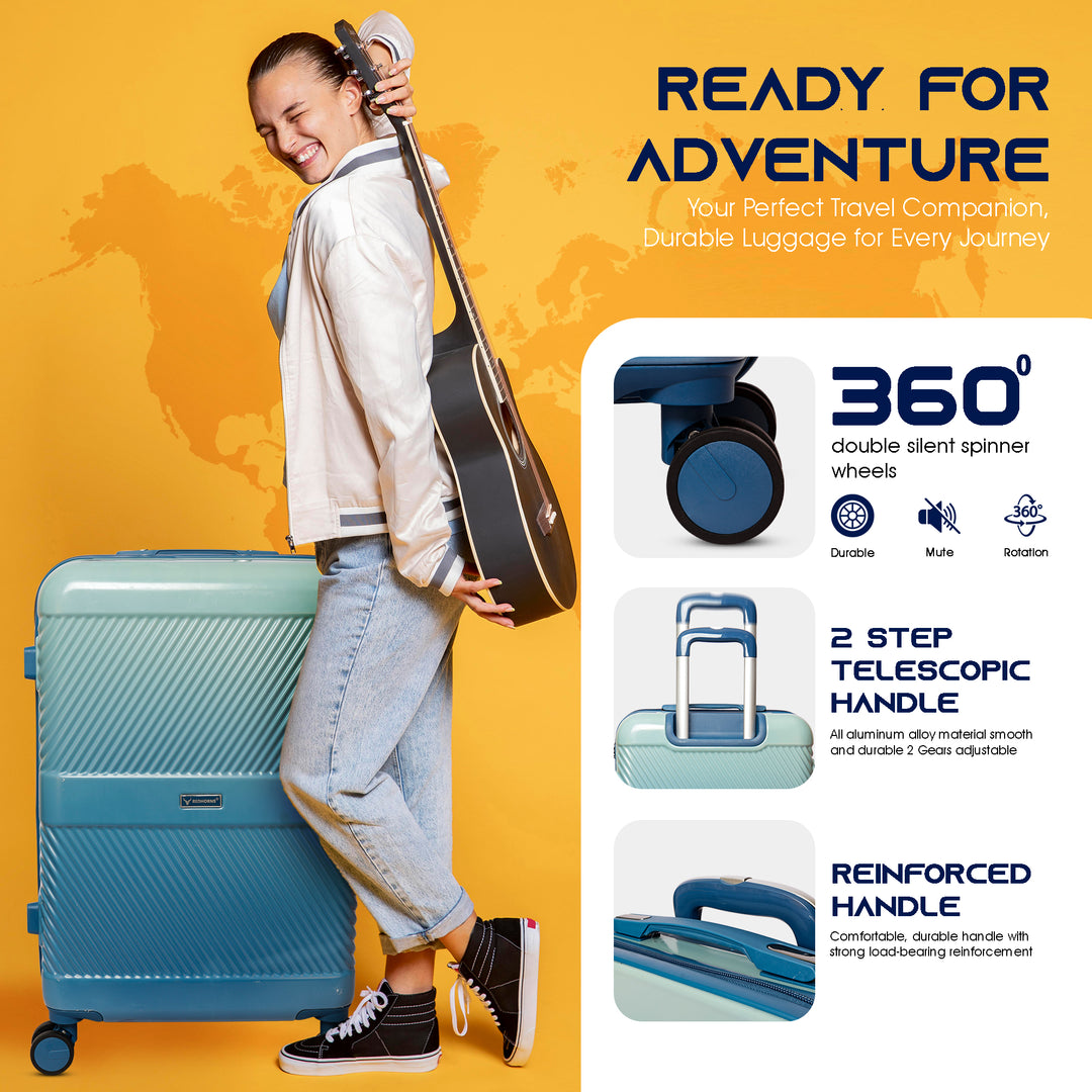 Suitcase bag trolley bag cabin suitcase cabin luggage luggage trolley#color_blue