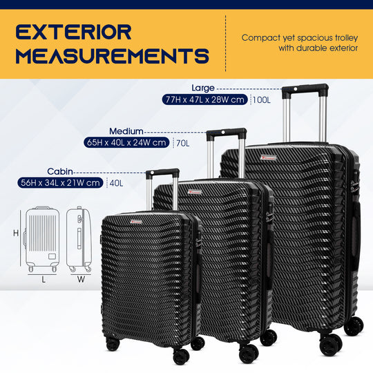 Lightweight Luggage Set of 3