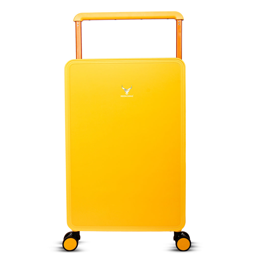 Lightweight luggage trolley bag #color_yellow
