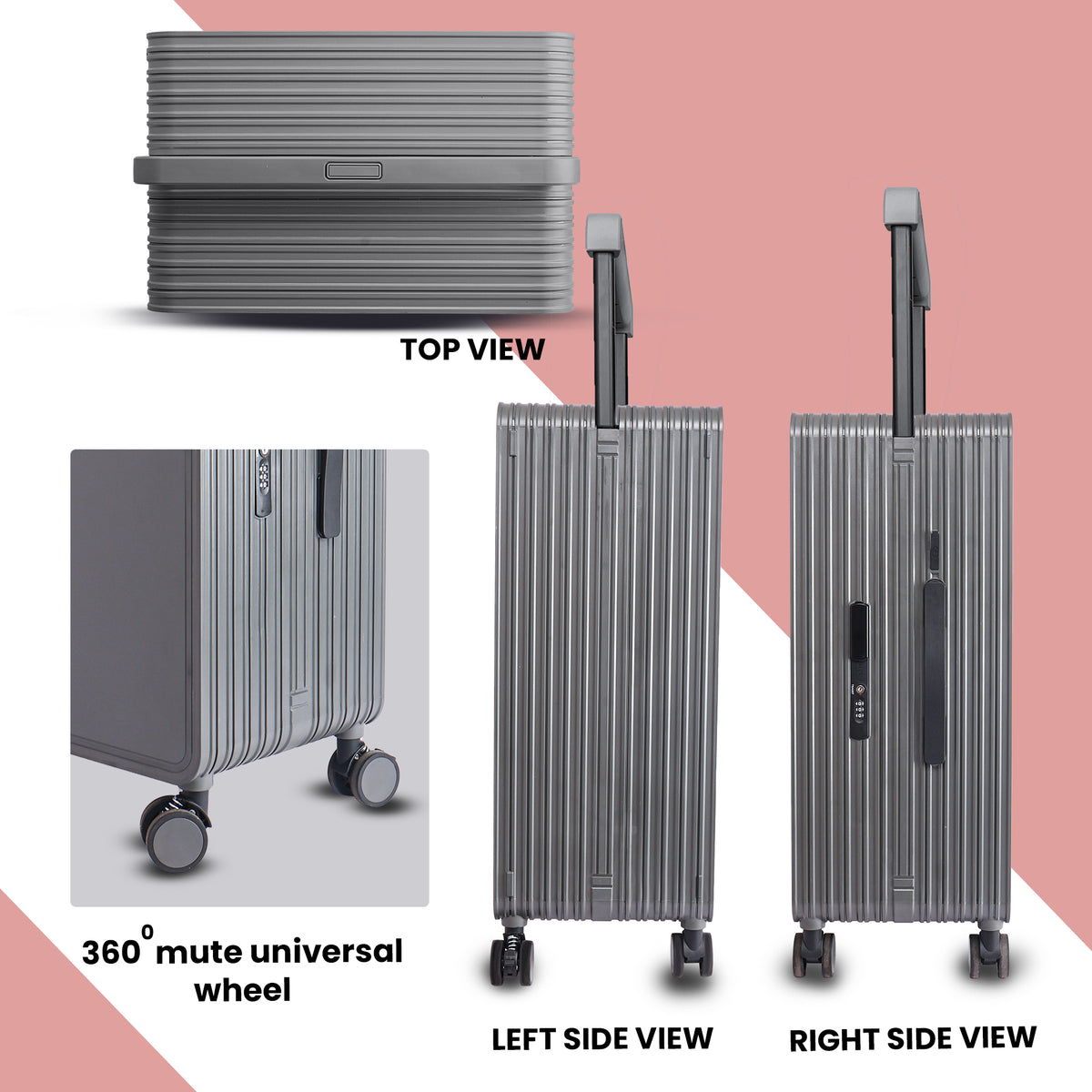 Lightweight luggage trolley bag #color_grey