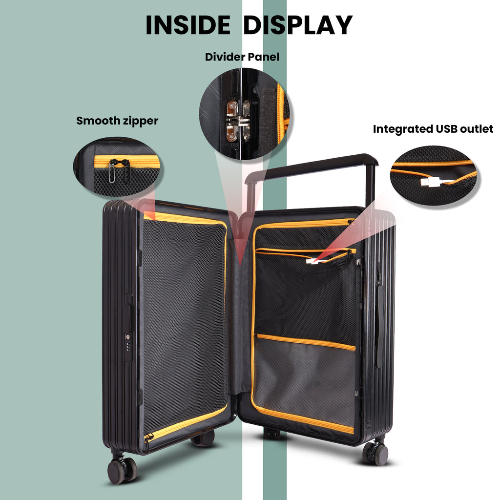 Lightweight luggage trolley bag #color_black
