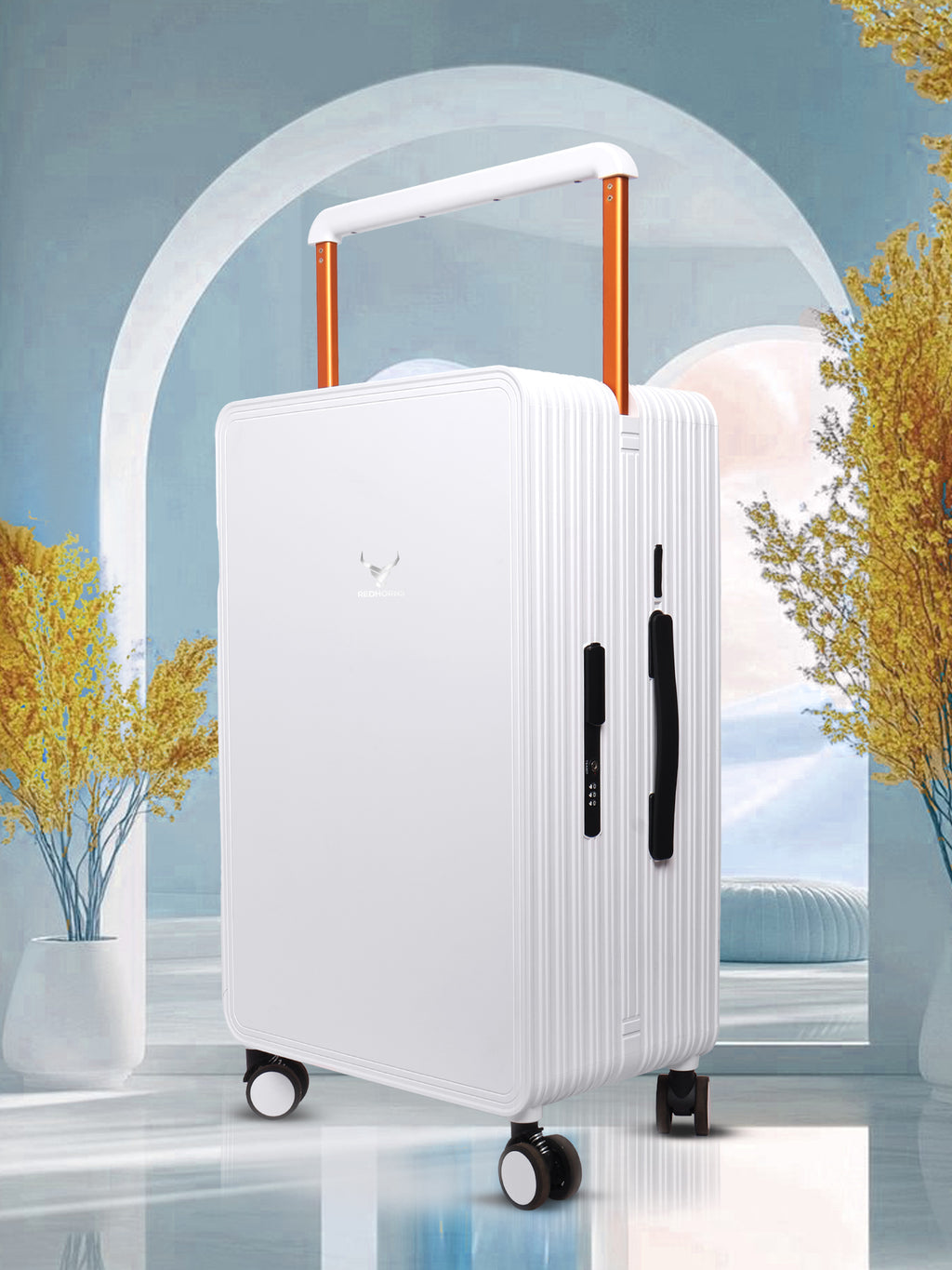 Lightweight luggage trolley bag #color_white