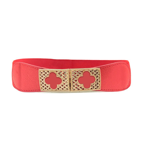 Redhorns Elastic Ladies Belt#color_red