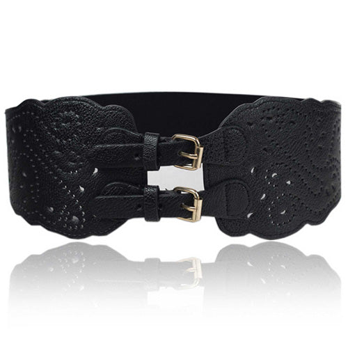 Redhorns Elastic Ladies Wide Belt#color_black