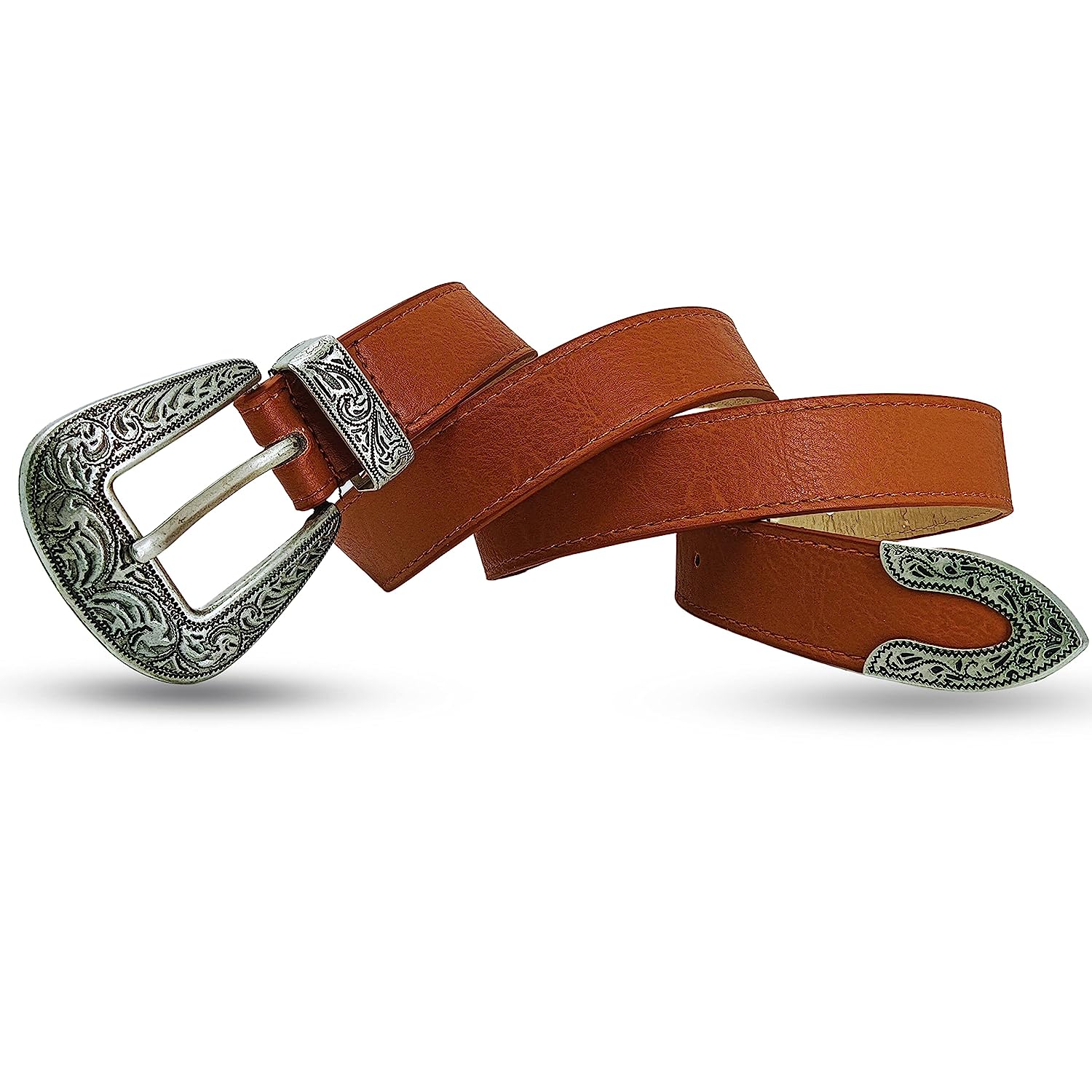 Redhorns Elastic Ladies Wide Belt#color_tan