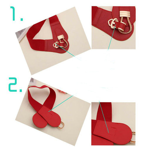 Elegant Design Ladies Elastic Belt - (LD008)