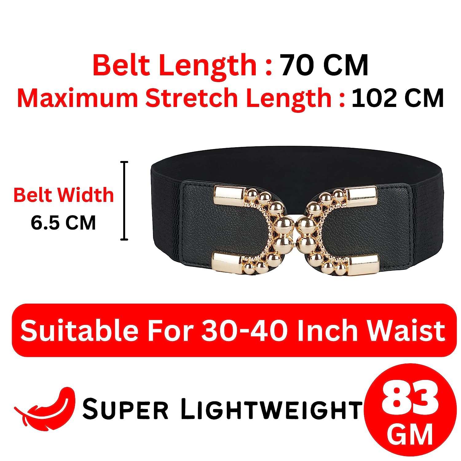 Ladies belt#color_black