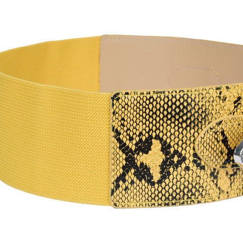 Redhorns Elastic Ladies Wide Belt#color_yellow