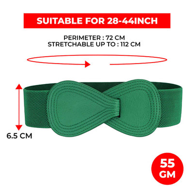 Redhorns Elastic Ladies Belt#color_green