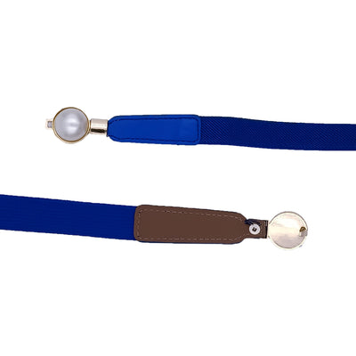White color womens belt#color_blue