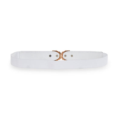 Ladies belt white#color_white