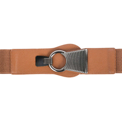 Redhorns Elastic Ladies Wide Belt#color_brown