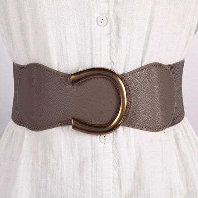 Redhorns Elastic Ladies Wide Belt#color_brown
