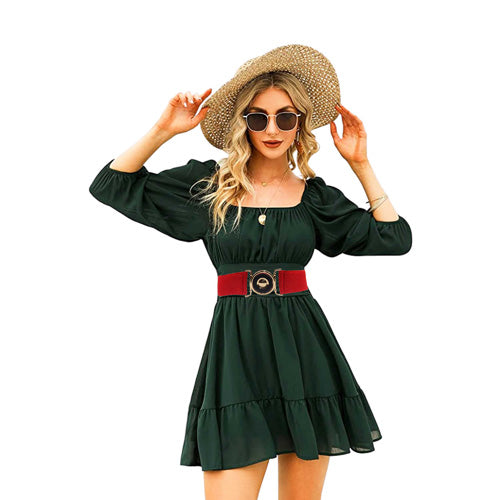 Redhorns Elastic Ladies Belt#color_red