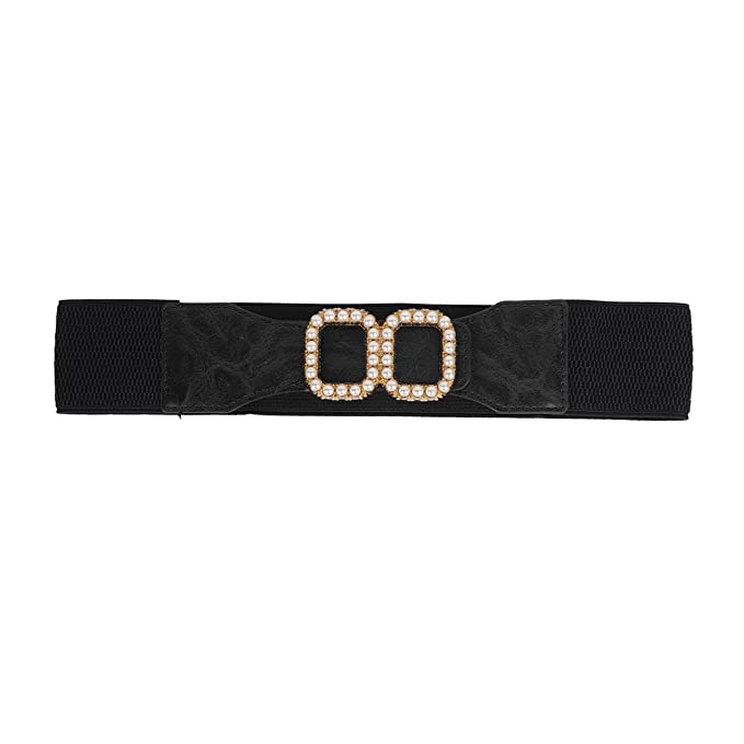 Redhorns Elastic Ladies Wide Belt#color_black