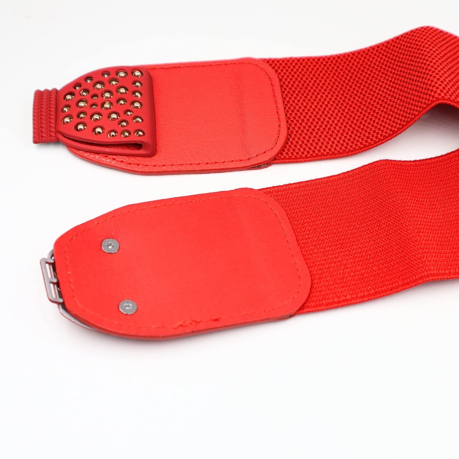 Redhorns Elastic Ladies Wide Belt#color_red