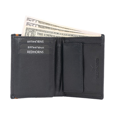 Genuine Leather Bi-Fold Men's Wallet (AP02)