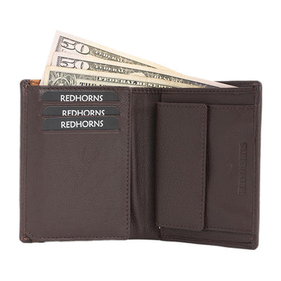  Bi fold Men's Wallet dark brown#color_dark-brown