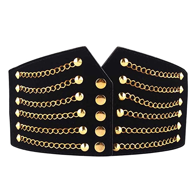 Redhorns Elastic Ladies Wide Belt#color_black