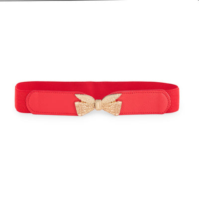 Bow Knot Design Belt#color_red