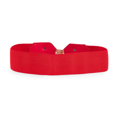 Bow Knot Design Ladies Belt Red#color_red
