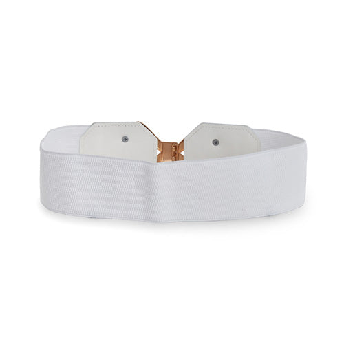 Bow Knot Design Ladies Belt White#color_white
