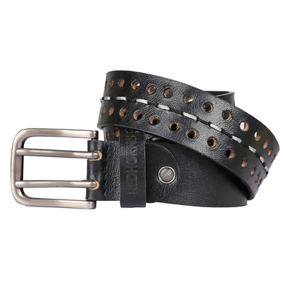 Redhorns Mens Genuine Leather Belt#color_black