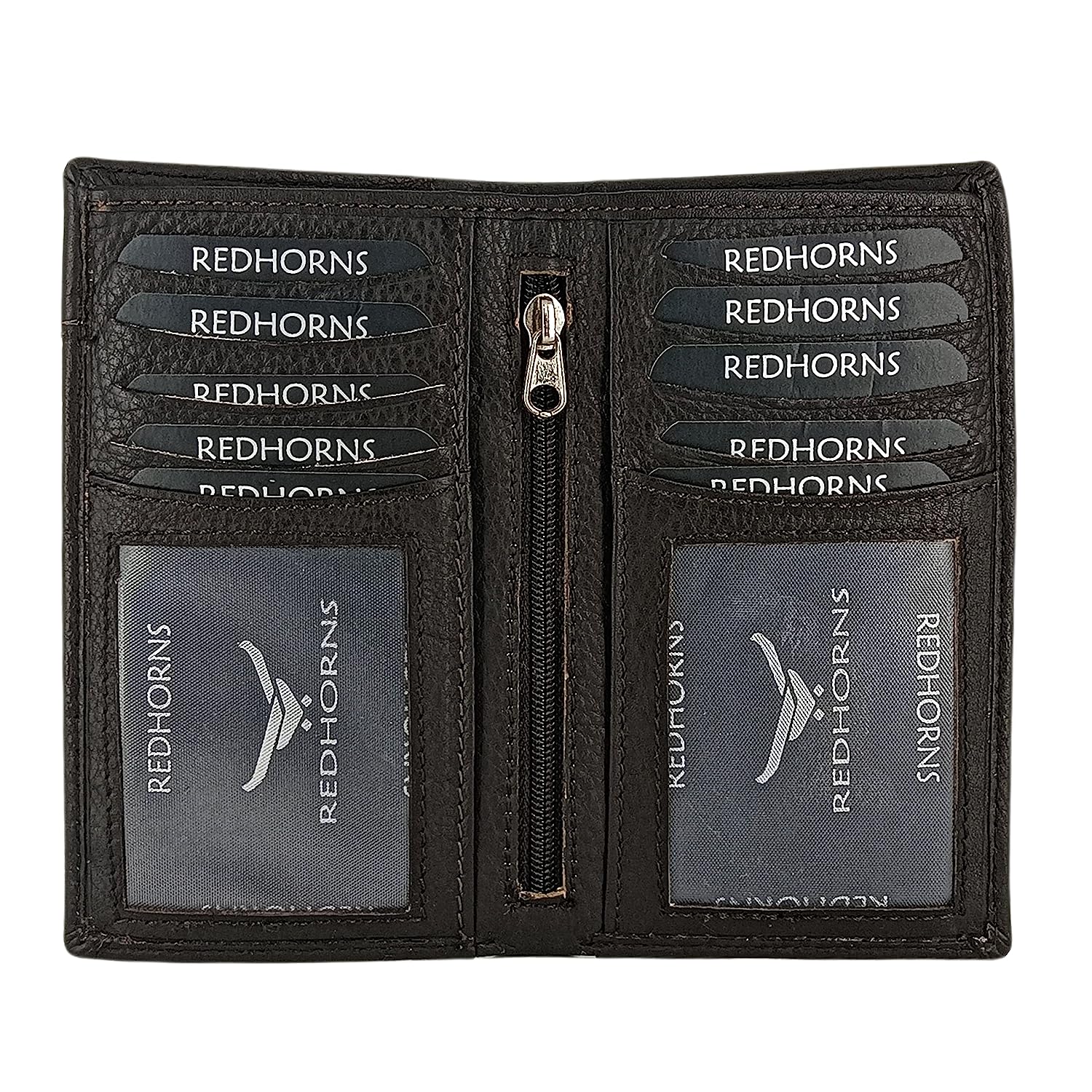 Unisex Leather Cardholder#color_brown