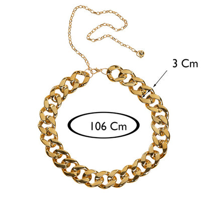 Elegant Design Ladies Adjustable Belt Golden