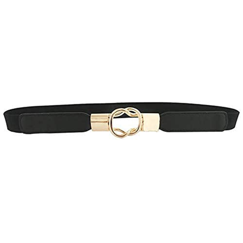 Elegant Design Ladies Elastic Belt Black#color_black