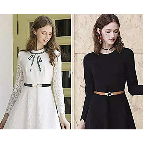 Elegant Design Ladies Elastic Belt Black#color_black