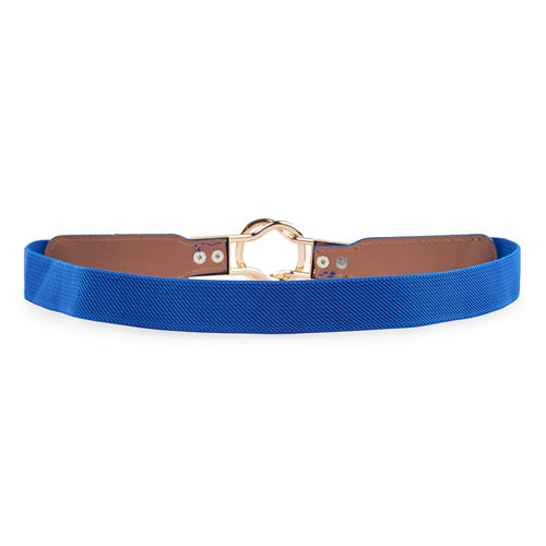 Elegant Design Ladies Elastic Belt Blue#color_blue