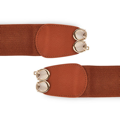 Ladies belt brown#color_brown