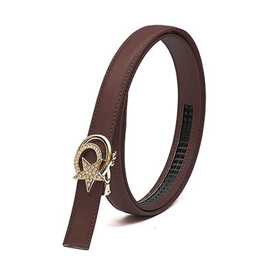 Redhorns Elastic Ladies Slim Belt#color_brown