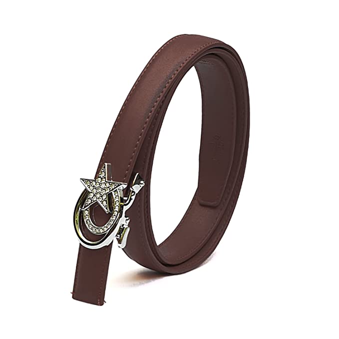 Redhorns Elastic Ladies Slim Belt#color_brown