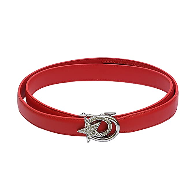 Redhorns Elastic Ladies Slim Belt#color_red