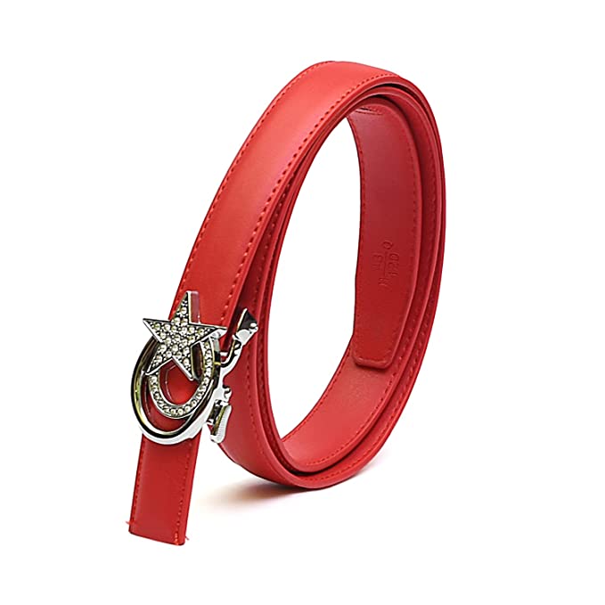 Redhorns Elastic Ladies Slim Belt#color_red