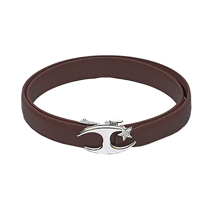 Redhorns Elastic Ladies Slim Belt#color_brown