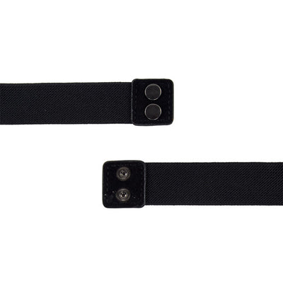 Floral Design Ladies Elastic Belt#color_silver